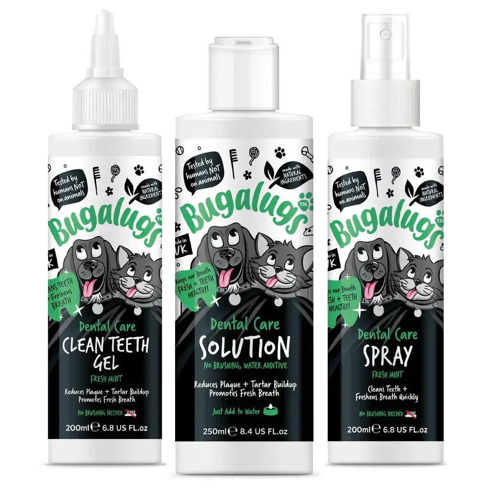 Bugalugs Dental No Brushing Kit for Dogs & Cats Дентален Комплект без Четкане за кучета и котки