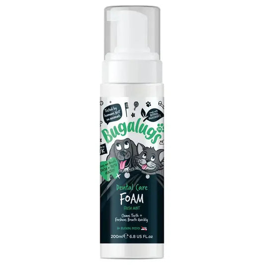 BugaLugs Dental Care Foam in Fresh Mint for Dogs & Cats Дентална Пяна за Почистване без Четкане 200m