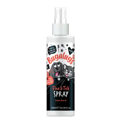 BugaLugs Flea & Tick Spray with Neem Oil for Dogs & Cats Репелентен Спрей против Бълхи и Кърлежи 200ml