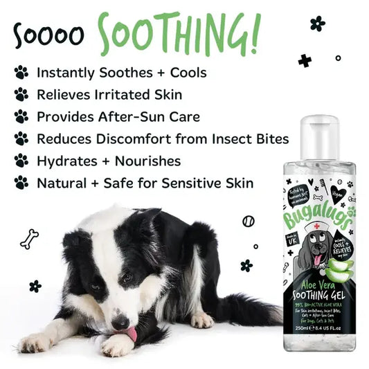 BugaLugs Aloe Vera Soothing Gel for Pets Успокояващ Гел с Алое Вера за кучета и котки 500ml