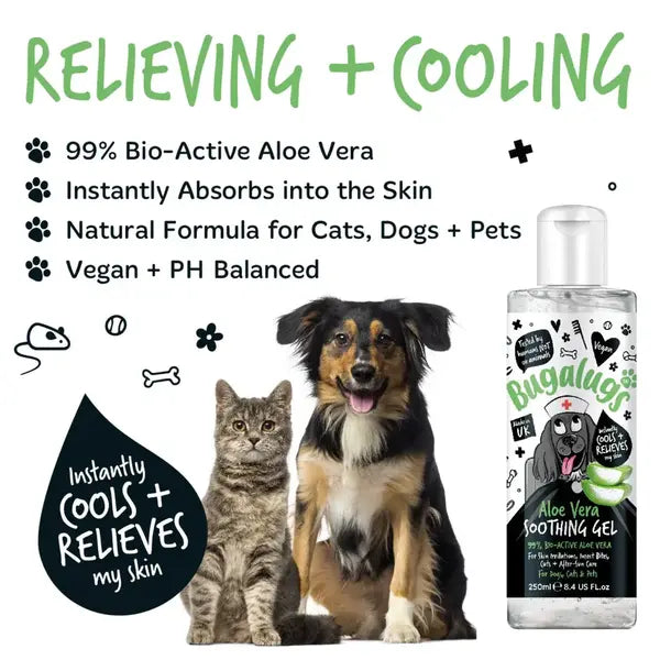 BugaLugs Aloe Vera Soothing Gel for Pets Успокояващ Гел с Алое Вера за кучета и котки 500ml