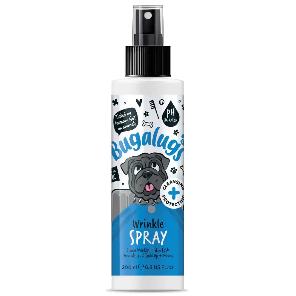 Bugalugs Wrinkle Chlorhexidine Cleansing Spray for Dogs, 200 ml