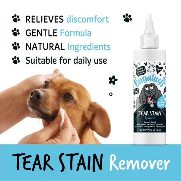 BugaLugs Tear Stain Remover Solution Лосион за Почистване на Петна от Сълзи 200ml