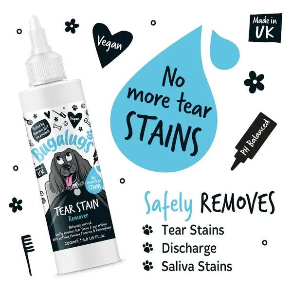 BugaLugs Tear Stain Remover Solution Лосион за Почистване на Петна от Сълзи 200ml