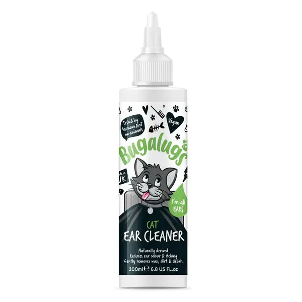 BugaLugs Cat Ear Cleaner Solution Разтвор за Почистване на Уши за Котки 200ml