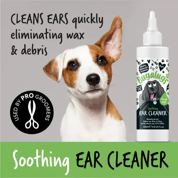 BugaLugs Soothing Ear Cleaner Solution for Dogs Разтвор за Почистване на Уши за Кучета 200ml