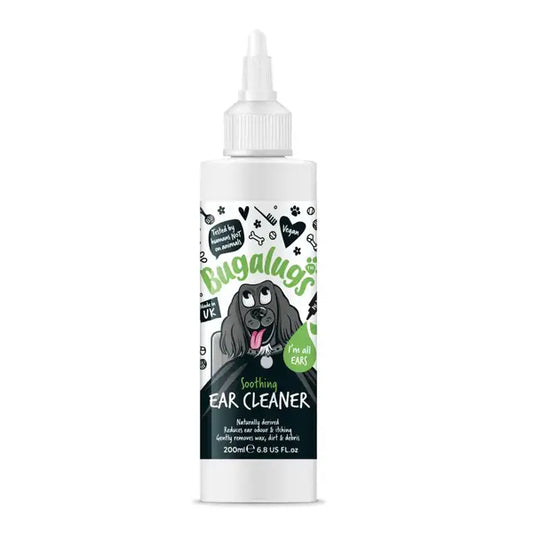 BugaLugs Soothing Ear Cleaner Solution for Dogs Разтвор за Почистване на Уши за Кучета 200ml
