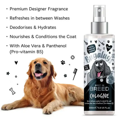 BugaLugs Best in Breed Dog Cologne Луксозен Одеколон за Шоу Кучета 200ml