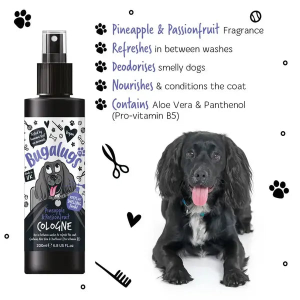 BugaLugs Pineapple & Passionfruit Dog Cologne Тропически Одеколон за Кучета 200ml