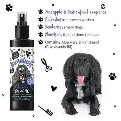BugaLugs Pineapple & Passionfruit Dog Cologne Тропически Одеколон за Кучета 200ml