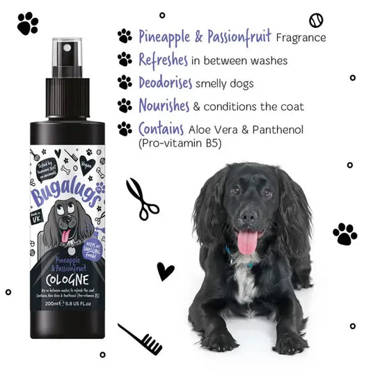 BugaLugs Pineapple & Passionfruit Dog Cologne Тропически Одеколон за Кучета 200ml