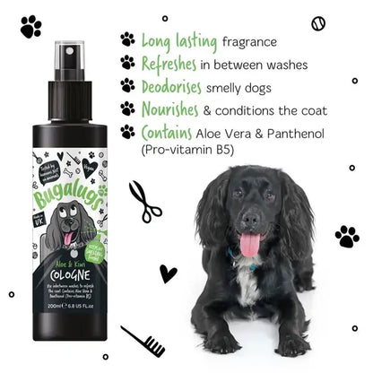 BugaLugs Aloe & Kiwi Dog Cologne Освежаващ Одеколон за Кучета 200ml