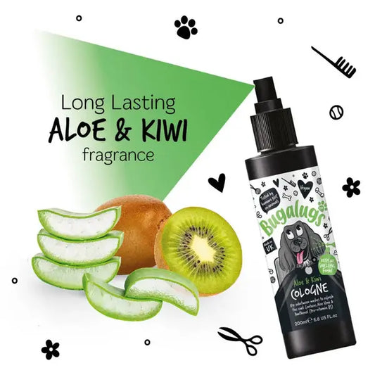 BugaLugs Aloe & Kiwi Dog Cologne Освежаващ Одеколон за Кучета 200ml