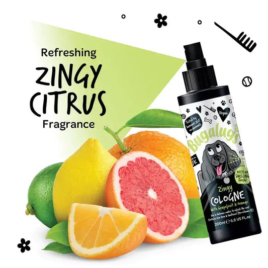 BugaLugs Zingy Dog Cologne Grapefruit & Orange Енергизиращ Одеколон за Кучета 200ml
