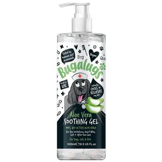 BugaLugs Aloe Vera Soothing Gel for Pets Успокояващ Гел с Алое Вера за кучета и котки 500ml
