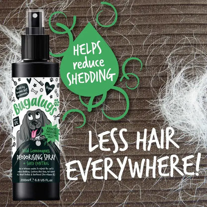 BugaLugs Wild Lemongrass Dog Deodorising Spray with Shed Control Дезодориращ Спрей за Кучета
