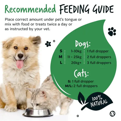 BugaLugs Organic Hemp Oil 100% Natural Calming Supplement for Dogs & Cats Конопено Масло за Кучета и Котки 50ml