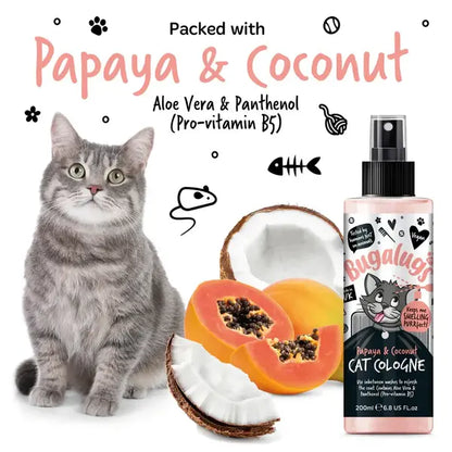 BugaLugs Papaya & Coconut Cat Cologne Тропически Одеколон за Котки 200ml