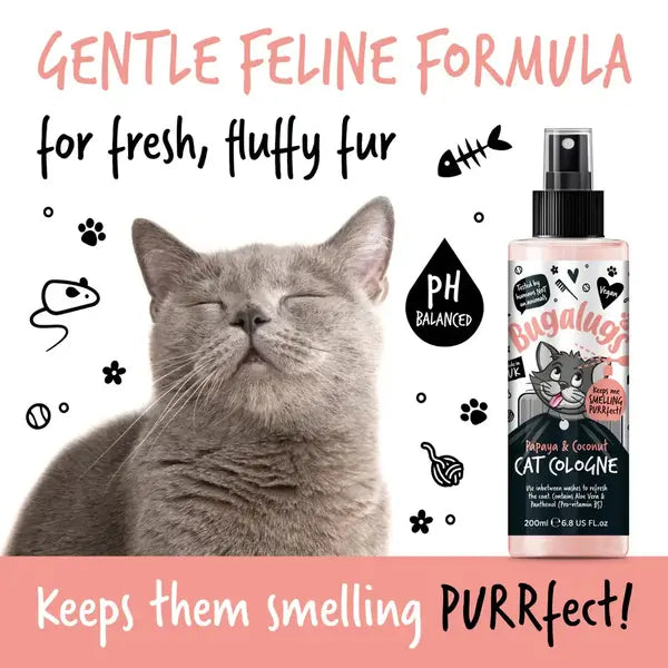 BugaLugs Papaya & Coconut Cat Cologne Тропически Одеколон за Котки 200ml