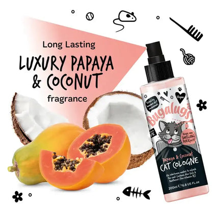 BugaLugs Papaya & Coconut Cat Cologne Тропически Одеколон за Котки 200ml
