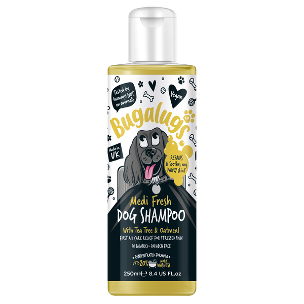 BugaLugs Medi Fresh Dog Shampoo Medi Fresh Tea Tree & Oatmeal – Медицински Антибактериален Шампоан