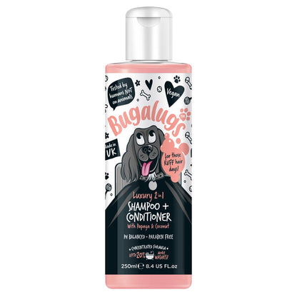BugaLugs Luxury 2-in-1 Papaya & Coconut Shampoo & Conditioner – 2-в-1 шампоан и балсам за куче