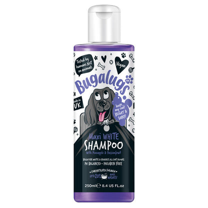 BugaLugs Maxi White Whitening Dog Shampoo – Шампоан за кучета избелващ