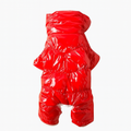 Glossy Red – лъскав червен зимен гащеризон за кучета