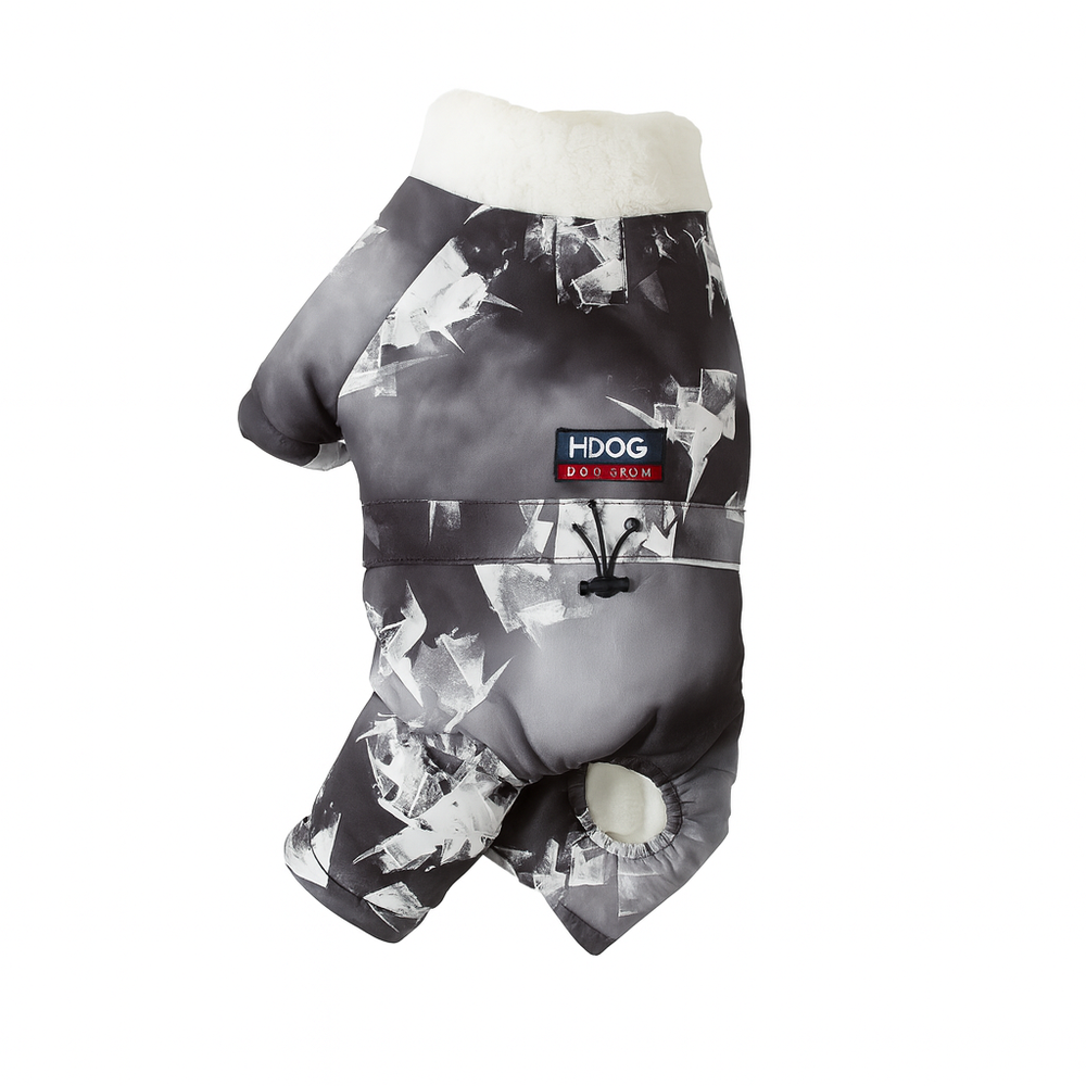 F Dog Camouflage Grey Топъл зимен гащеризон с полар