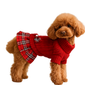 Red Knit Dress Рокля - пуловер за кучета