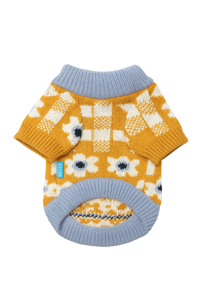 Cozy Daisy Knit Пуловер за кучета