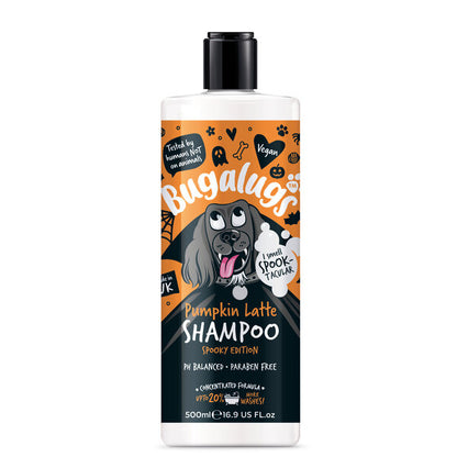 Bugalugs Spooky Edition Pumpkin Latte Dog Shampoo шампоан за кучета с аромат на тиквено лате 500ml