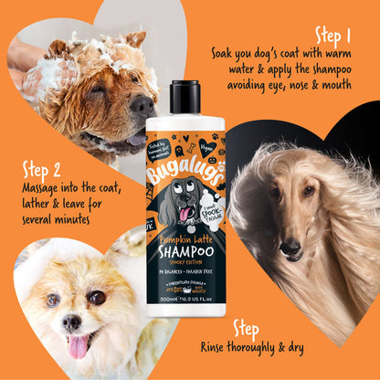 Bugalugs Spooky Edition Pumpkin Latte Dog Shampoo шампоан за кучета с аромат на тиквено лате 500ml