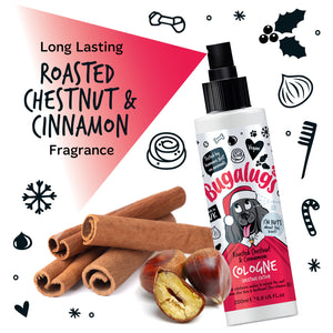 Bugalugs Christmas Edition Roasted Chestnut & Cinnamon коледен део спрей за кучета 200ml