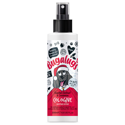 Bugalugs Christmas Edition Roasted Chestnut & Cinnamon Dog коледен део спрей за кучета 200ml