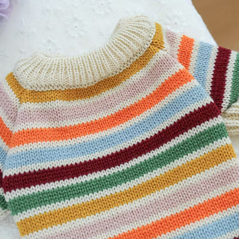 Rainbow Knit Style Пуловер за кучета