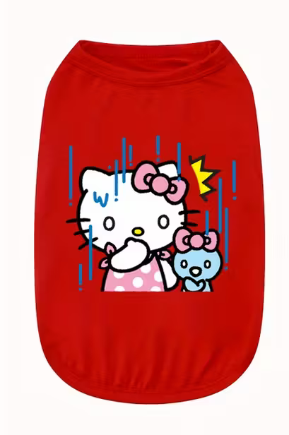 Тениска за куче Hello Kitty 