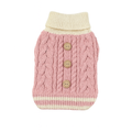 Pink Cable Knit – плетен пуловер за куче
