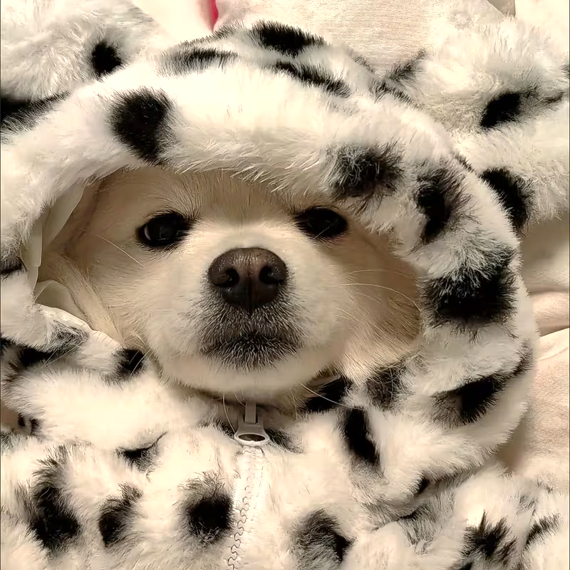 Dalmatian Dream Пухкав суичер за кучета