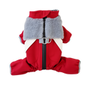 Tiger's Heart Nordic Red – непромокаем зимен гащеризон за куче с термоизолация