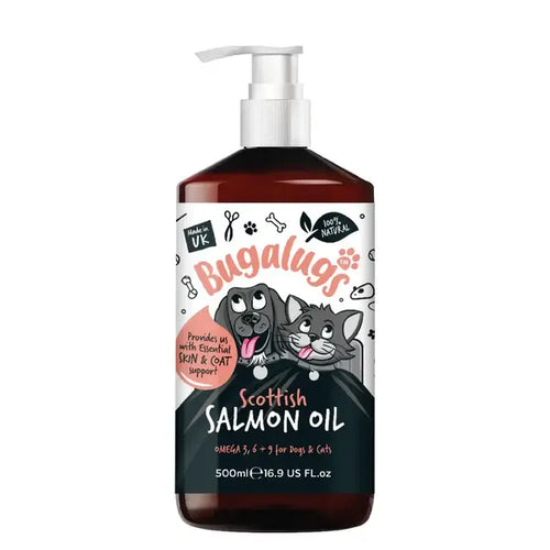 Bugalugs Scottish Salmon Oil for Dogs and Cats 500ml