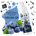 BugaLugs Blueberry Spa No Rinse Facial Wash + Shampoo with Blueberry & Colloidal Oatmeal for Dogs No-Rinse Facial Cleansing Foam 200ml