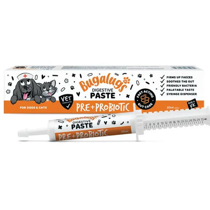 Bugalugs Pre & Probiotic Digestive Paste for Dogs & Cats - Пробиотична паста за храносмилателна подкрепа при кучета и котки 60 мл
