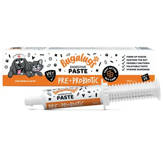 Bugalugs Pre & Probiotic Digestive Paste for Dogs & Cats - Пробиотична паста за храносмилателна подк