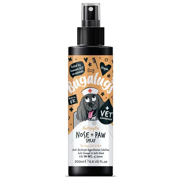 Bugalugs Antiseptic Nose & Paw Spray - Антисептичен спрей за нос и лапи 200 мл