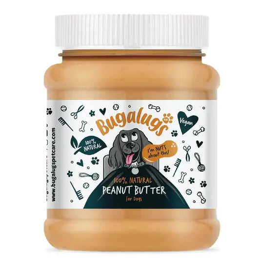 Bugalugs Peanut Butter for Dogs - 100% натурално фъстъчено масло за кучета 340 гр