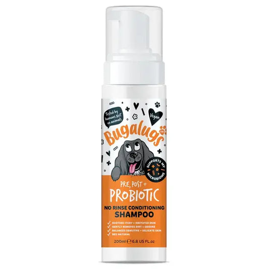 Bugalugs Probiotic No-Rinse Shampoo - Пробиотичен шампоан за кучета без изплакване 200 мл