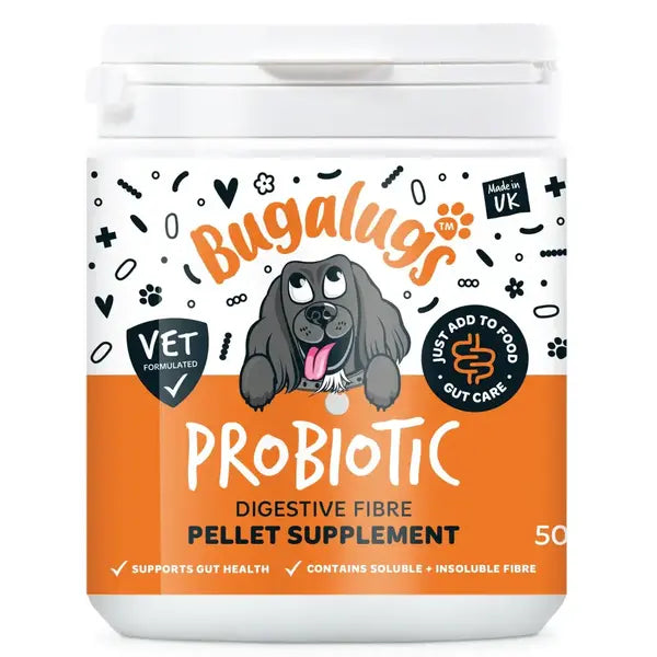 Bugalugs Probiotic Pellet Supplement for Dogs for Digestive and Immune Support