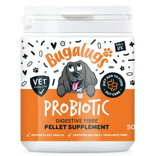 Bugalugs Probiotic Pellet Supplement for Dogs - Пробиотични пелети за храносмилателна подкрепа и иму