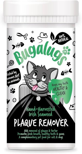 Bugalugs Dental Plaque Remover Cat - Натурална пудра от ирландски водорасли за премахване на зъбна п